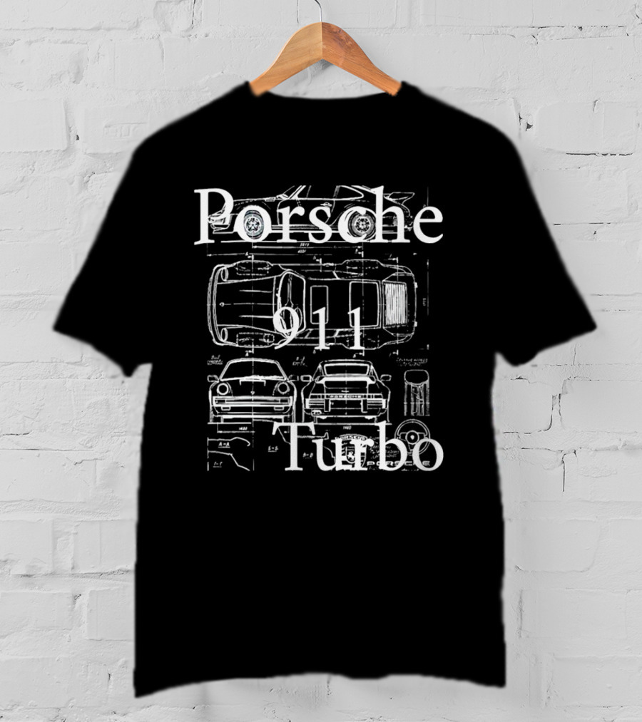 Porsche 911 Turbo Blueprint T-Shirt