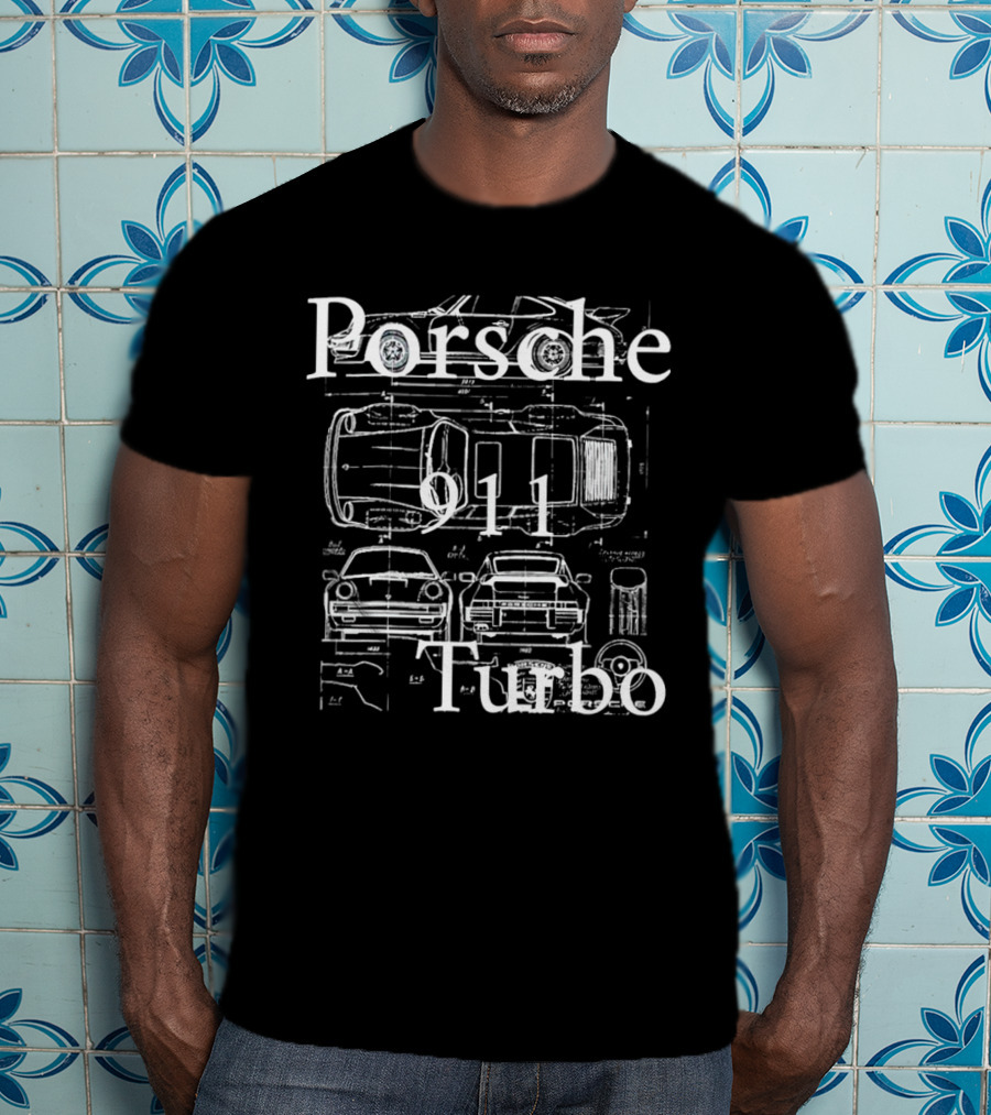 Porsche 911 Turbo Blueprint T-Shirt