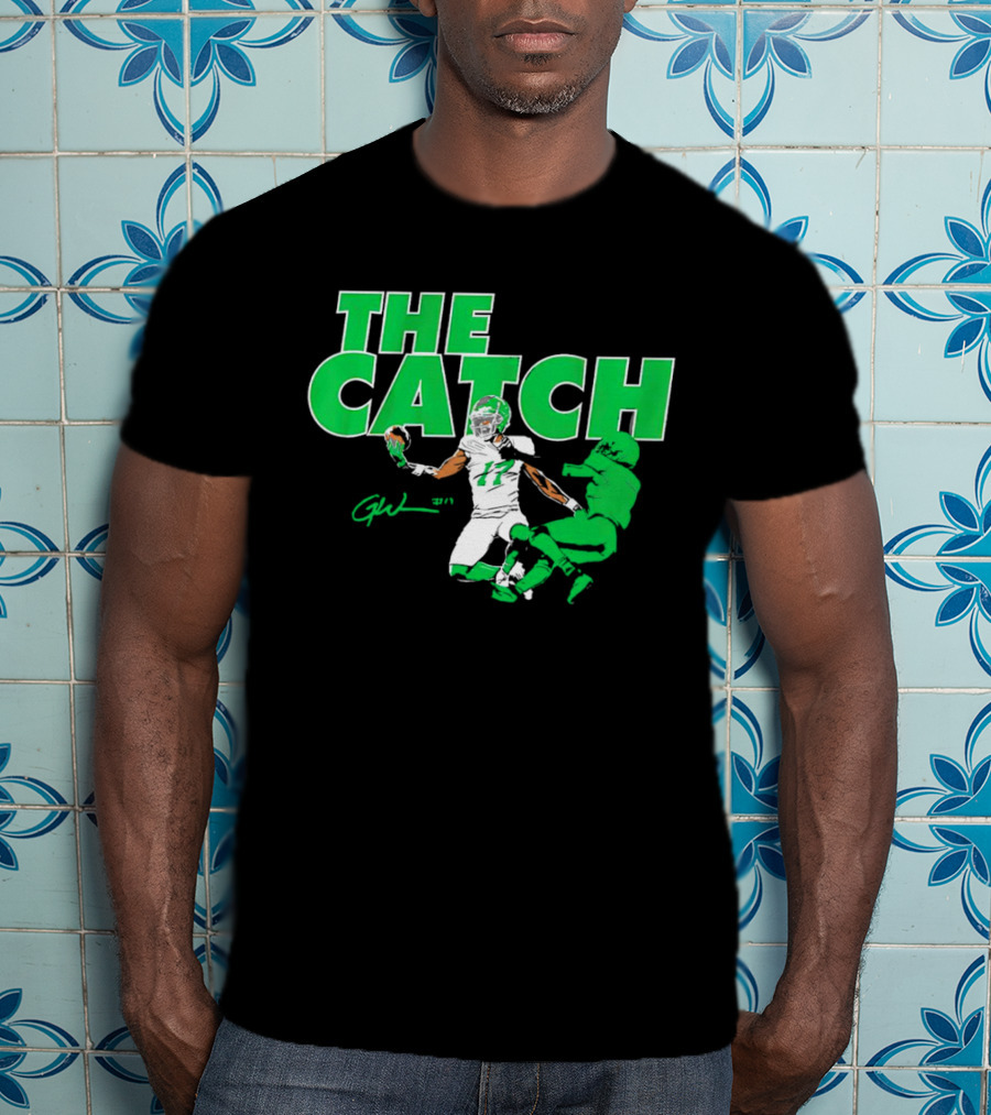 The Catch Garrett Wilson New York Jets Signature GW 17 T-Shirt