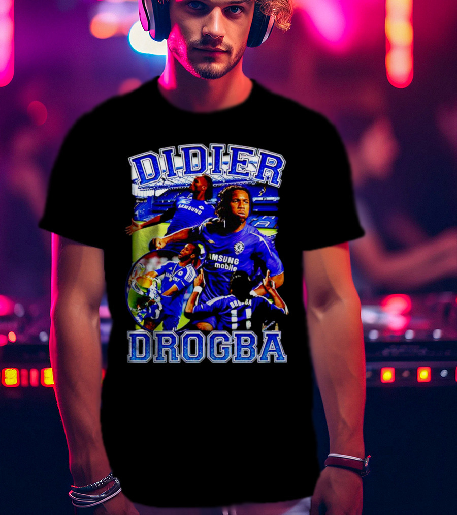 Didier Drogba Chelsea Samsung Mobile Victory T-Shirt