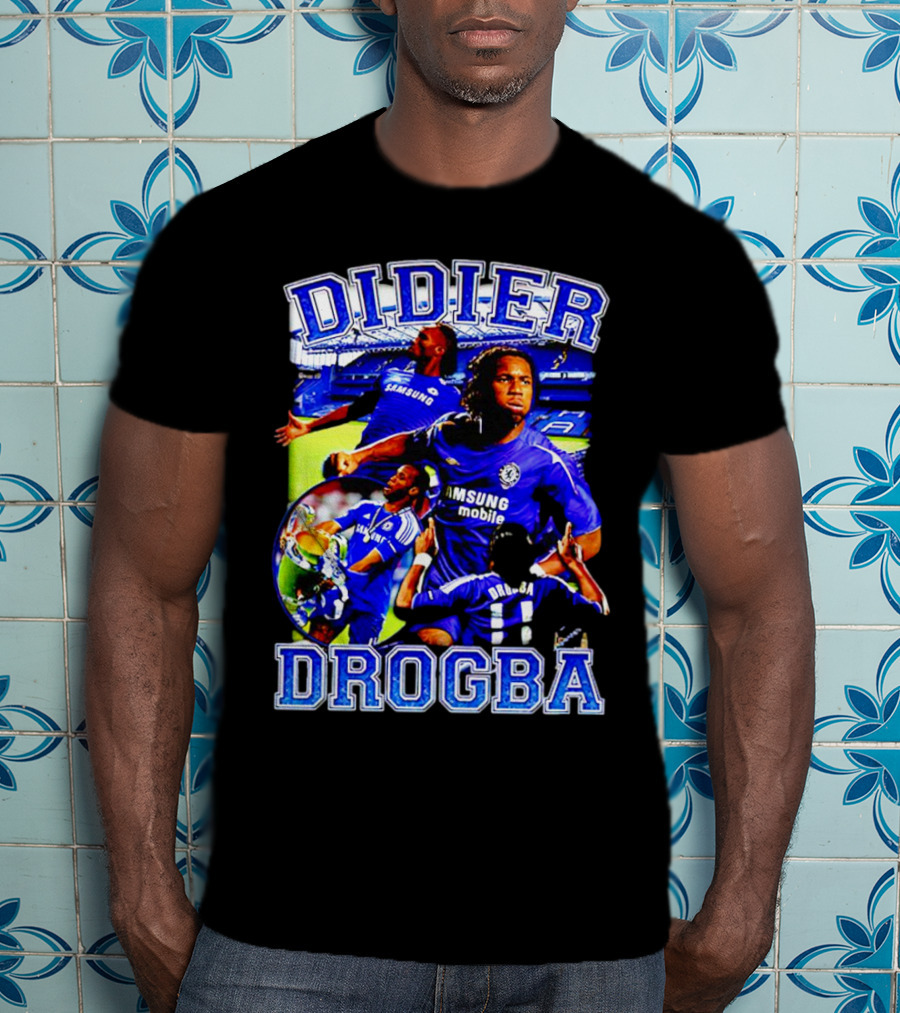 Didier Drogba Chelsea Samsung Mobile Victory T-Shirt
