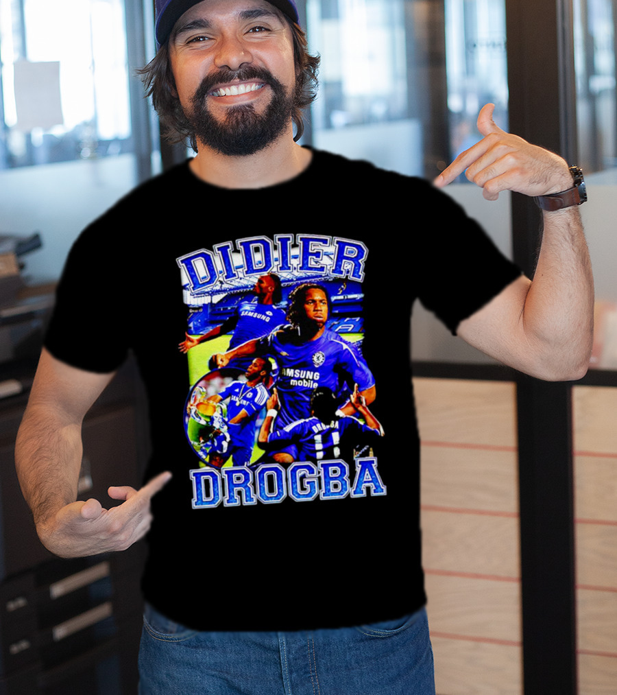 Didier Drogba Chelsea Samsung Mobile Victory T-Shirt