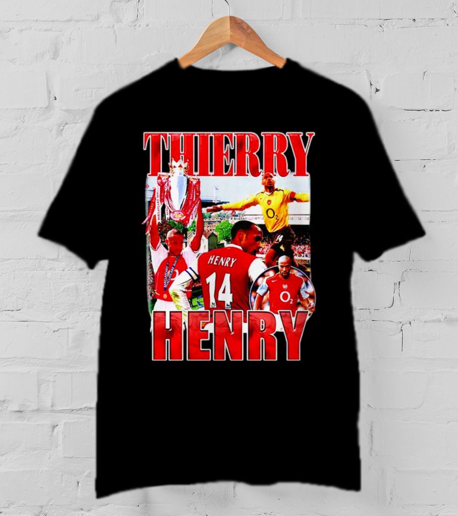 Thierry Henry Arsenal 14 Legend Iconic Moments T-Shirt