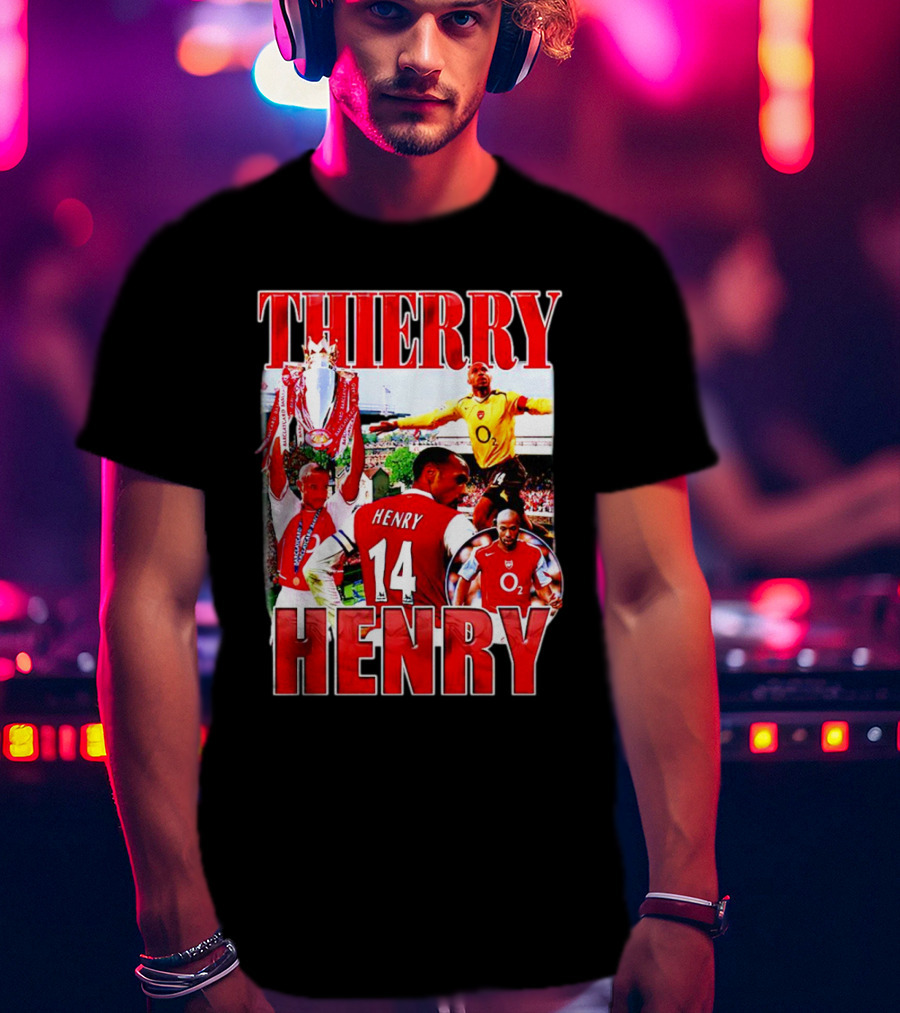 Thierry Henry Arsenal 14 Legend Iconic Moments T-Shirt