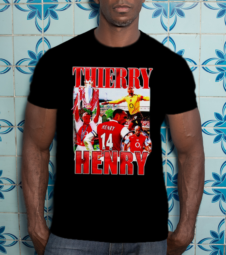 Thierry Henry Arsenal 14 Legend Iconic Moments T-Shirt