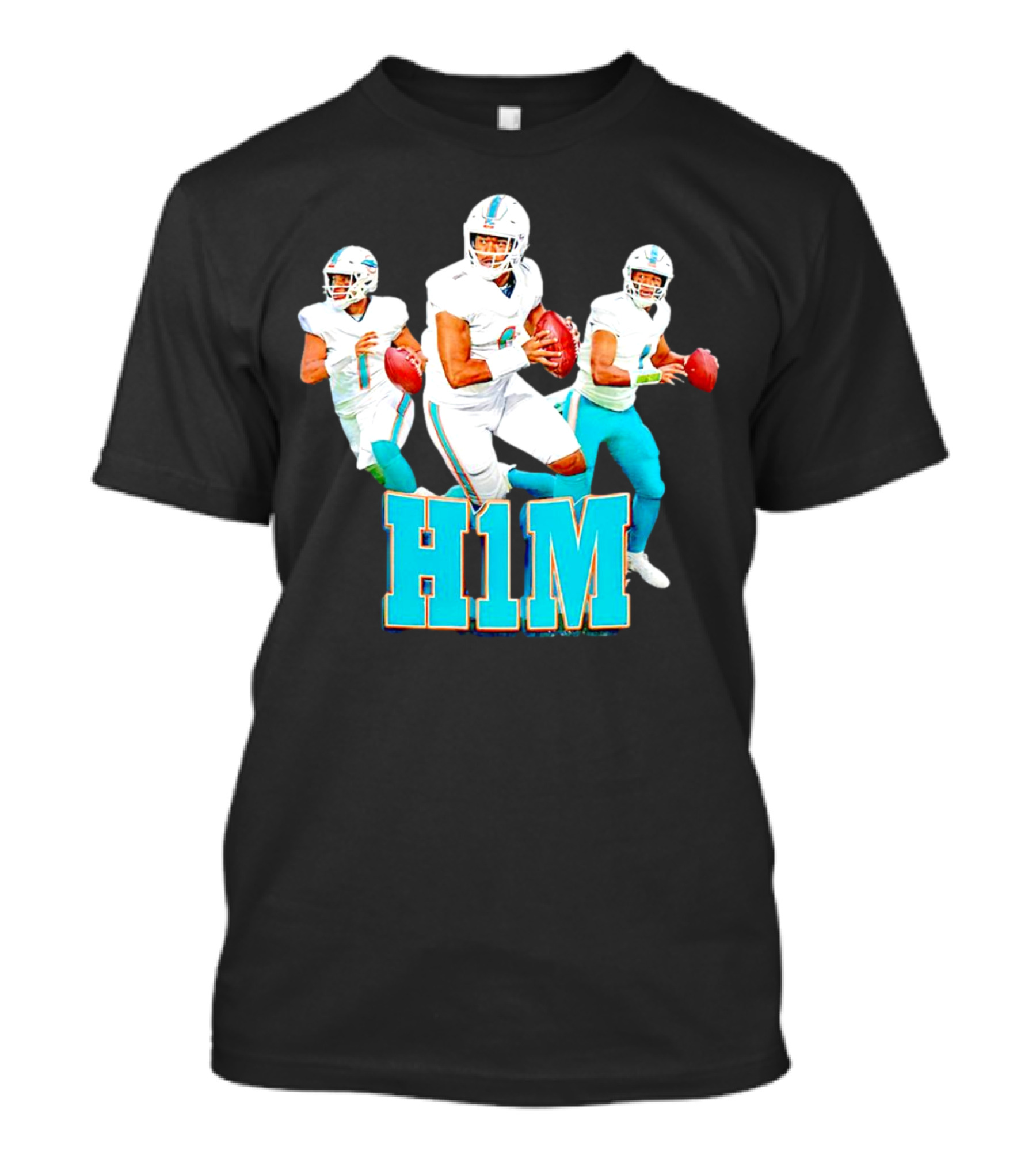 Tua Tagovailoa 1 H1M Vibzmiami Football T-Shirt