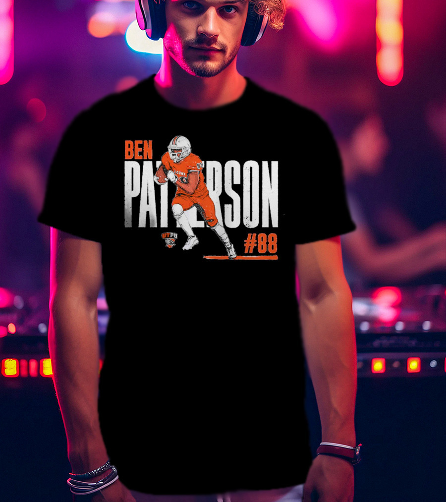 Ben Patterson UTPB Falcons #88 NCAA Football T-Shirt
