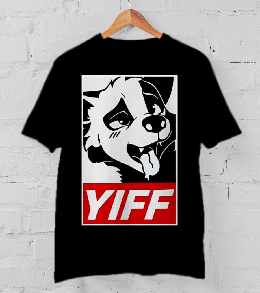 Yiff Furry Face Tongue Out T-Shirt