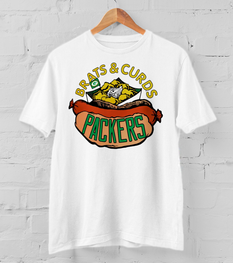 Packers Brats And Curds Football Fan Delight T-Shirt