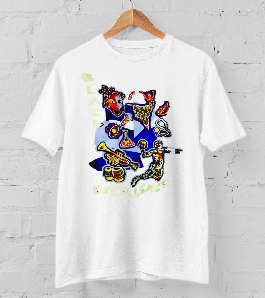 Black Excellence African American Culture Music Sports Art Science Icons T-Shirt