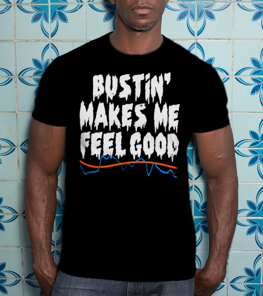 Bustin' Makes Me Feel Good Ghostbusters Electro Wave T-Shirt