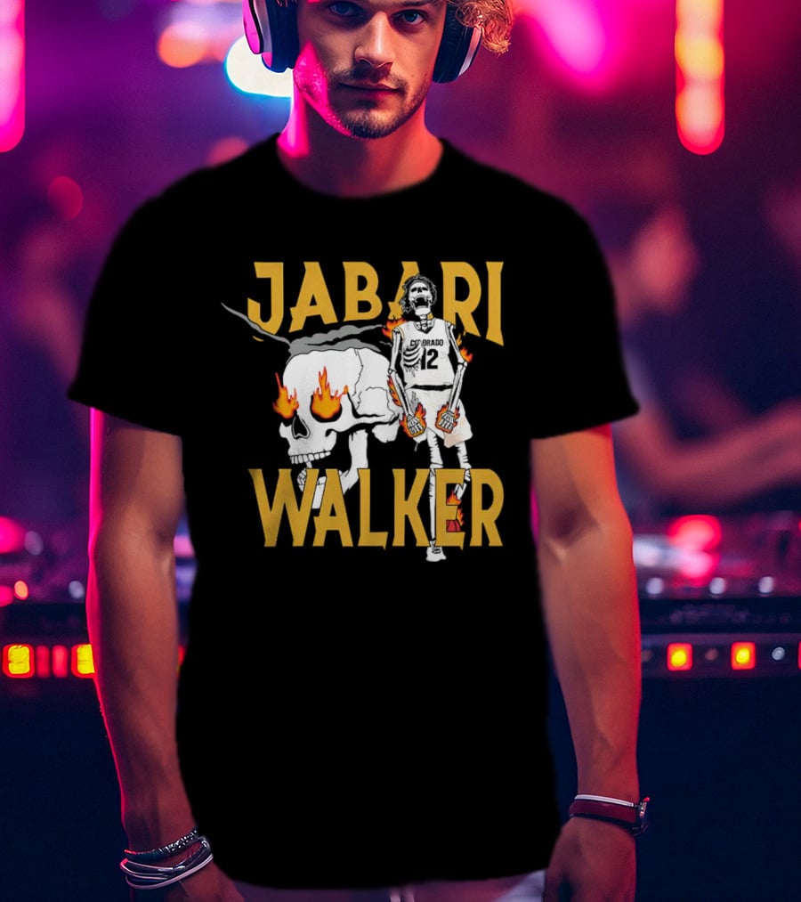 Jabari Walker Colorado Basketball Skull And Flames T-Shirt