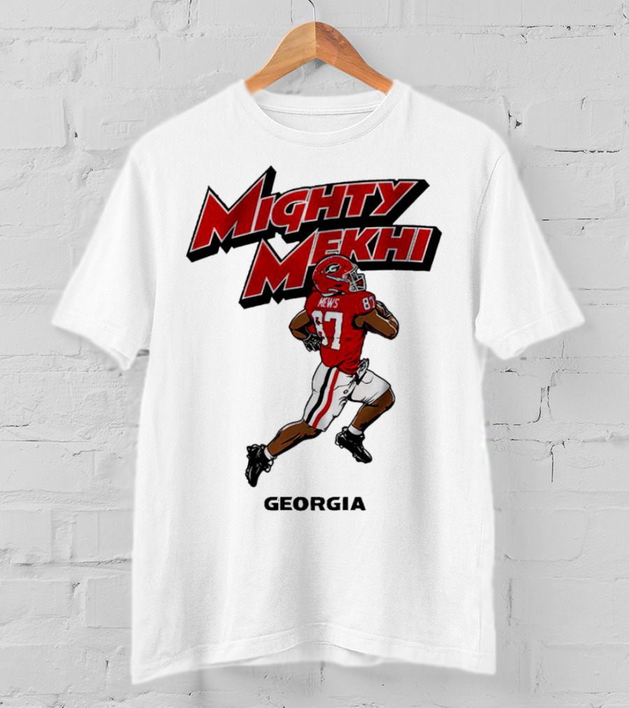 Mighty Mekhi Mews 87 Georgia Bulldogs T-Shirt