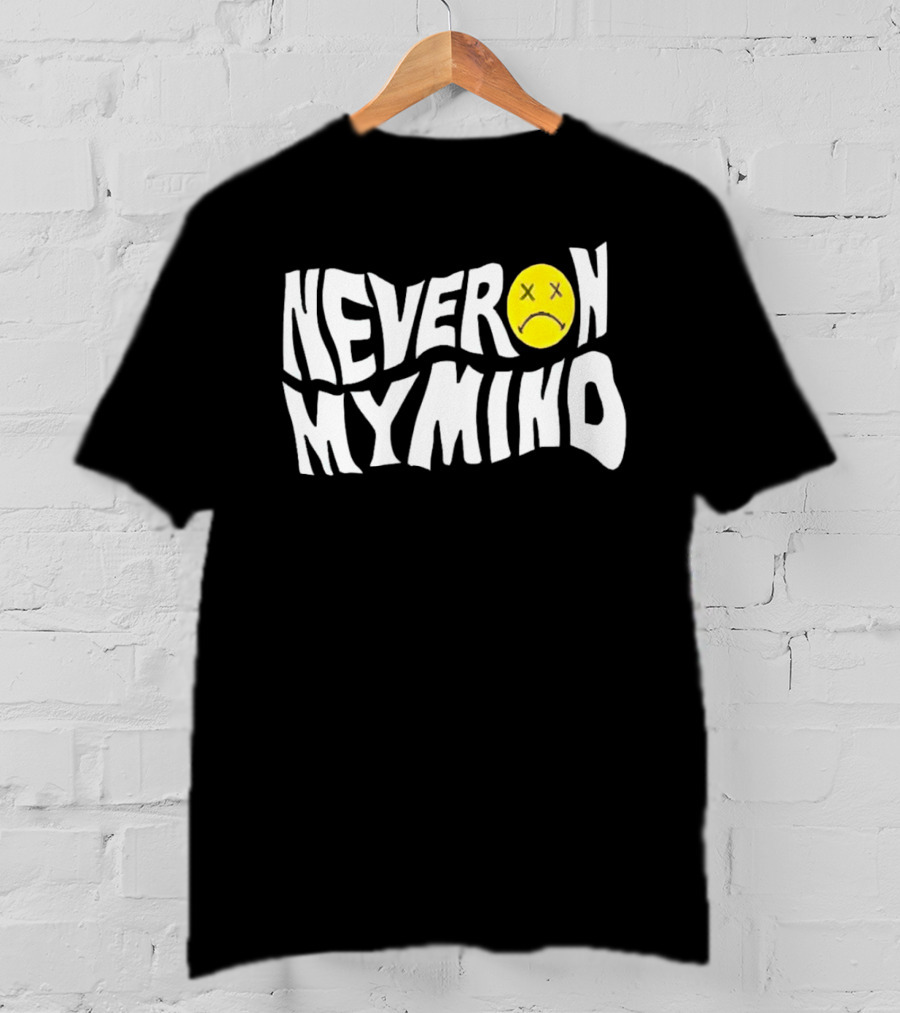Never On My Mind Sad Face Icon With Yellow T-Shirt