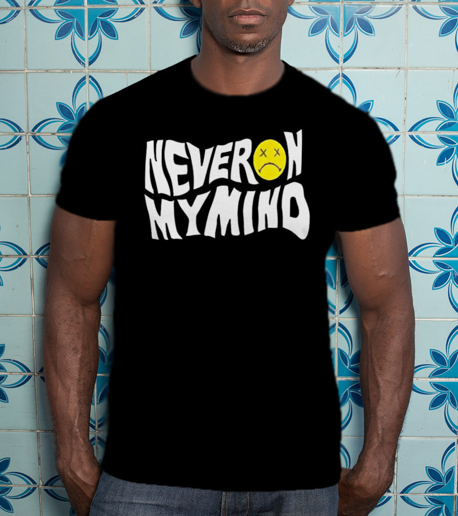 Never On My Mind Sad Face Icon With Yellow T-Shirt