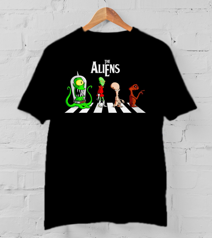 The Aliens Pop Culture Abbey Road Crossover T-Shirt