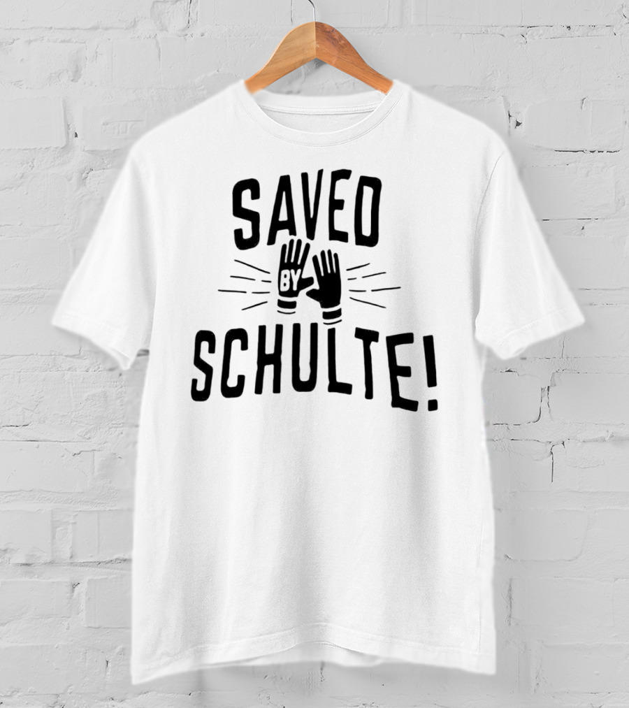 Saved By Schulte Soccer Goalkeeper Gloves T-Shirt