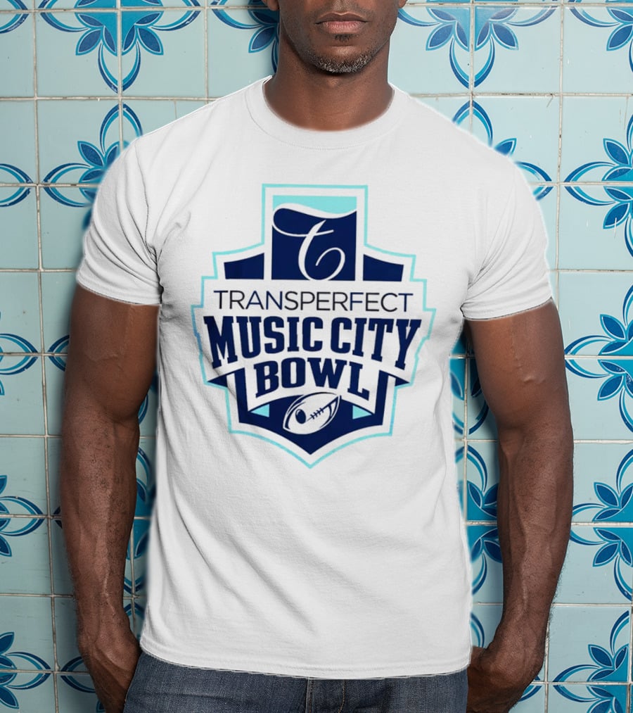 Transperfect Music City Bowl Football Emblem T-Shirt