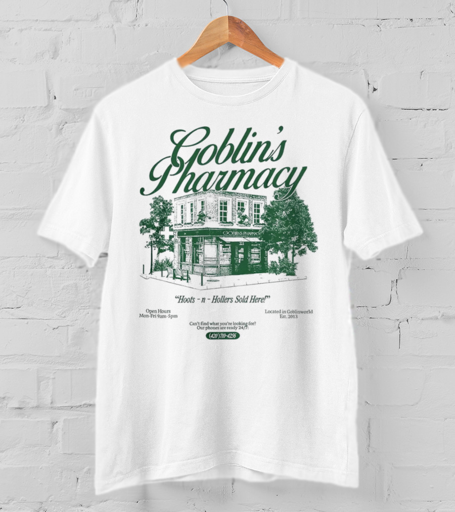Goblin’s Pharmacy Hocus-n-Hollers Sold Here Since 1921 T-Shirt