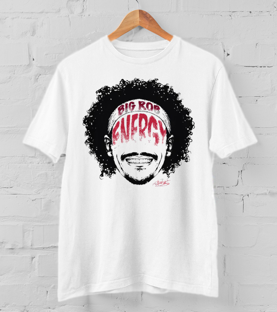 Big Rob Energy Robert Jones Signature Afro T-Shirt