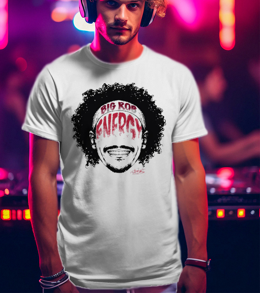 Big Rob Energy Robert Jones Signature Afro T-Shirt
