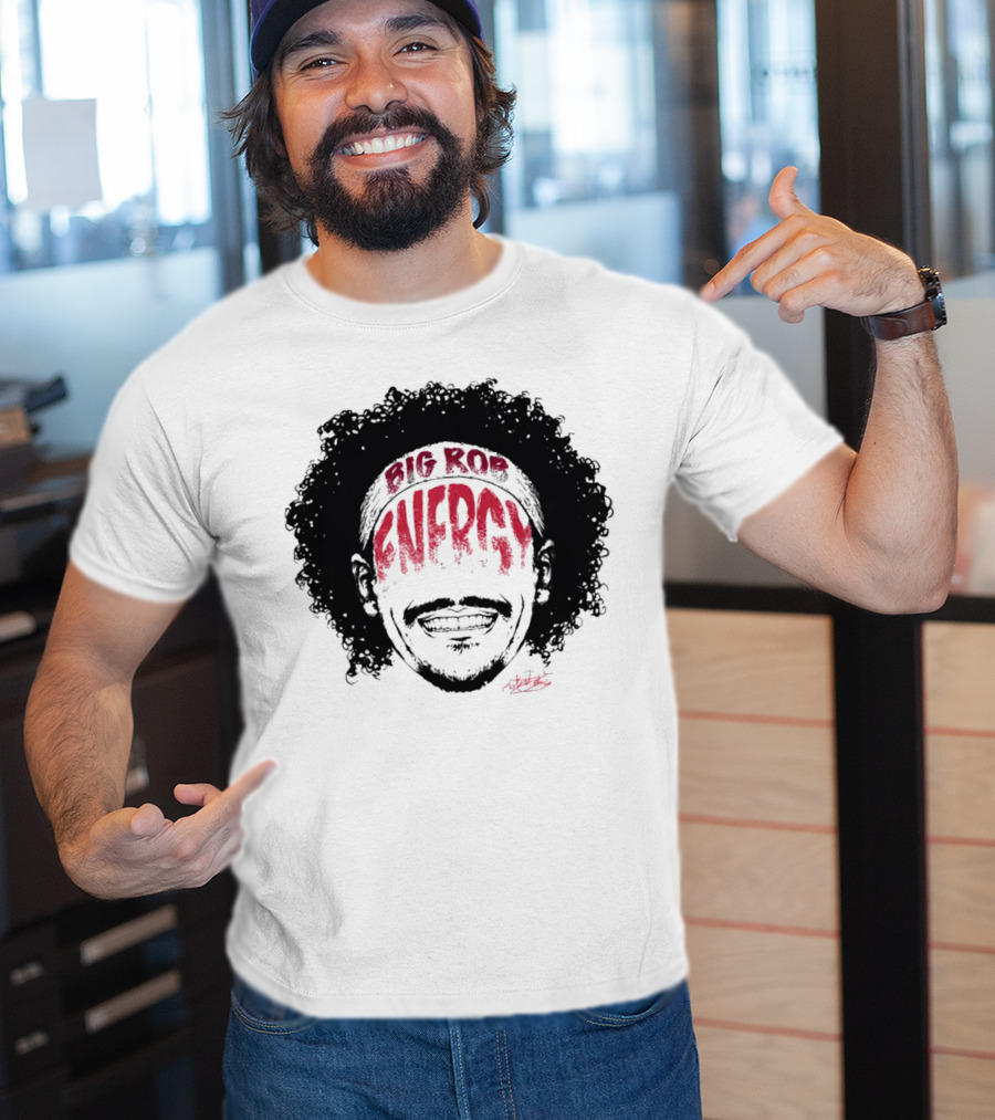 Big Rob Energy Robert Jones Signature Afro T-Shirt