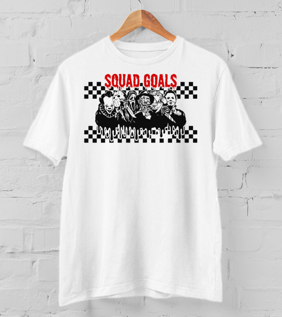 Squad Goals Halloween Horror Character Vintage Icons T-Shirt