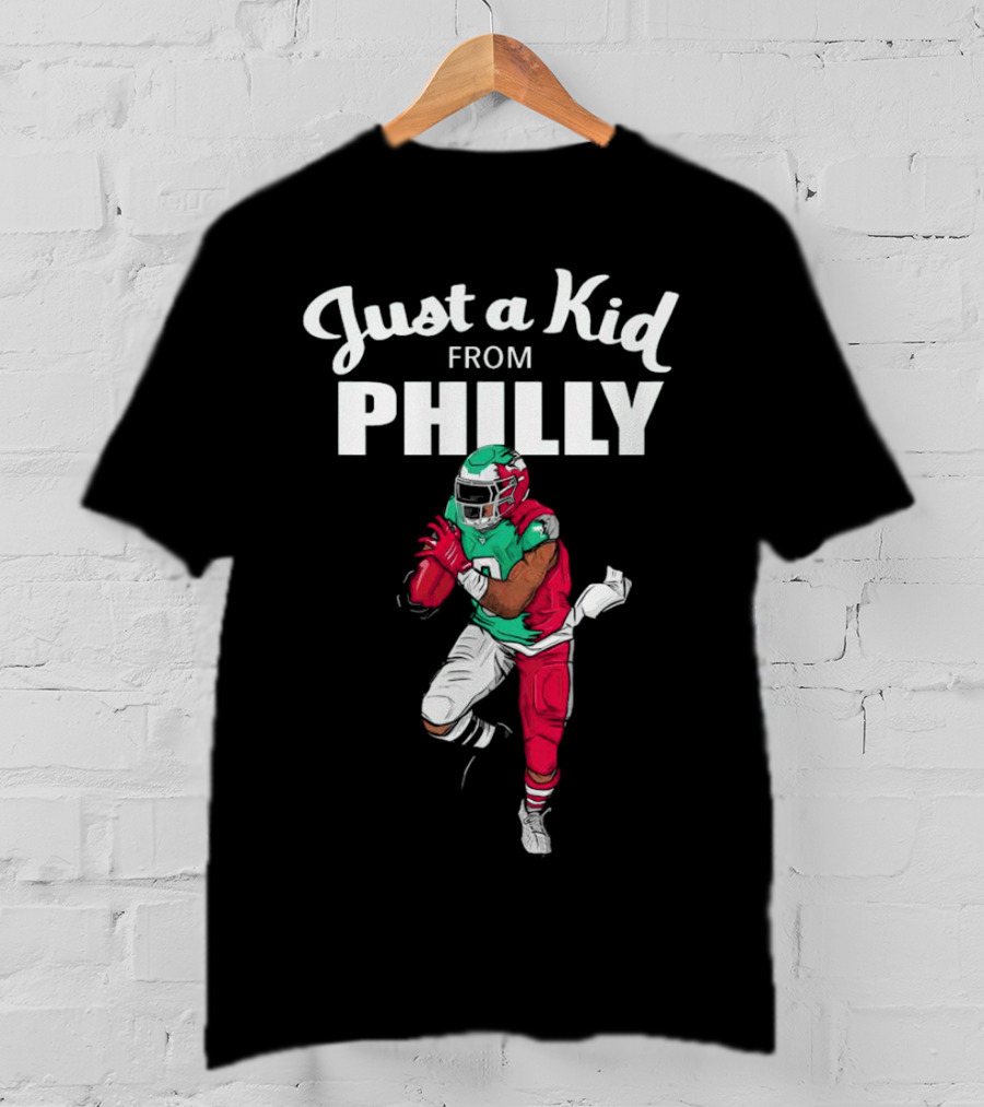 Just A Kid From Philly Swift Number 0 Football Player T-Shirt