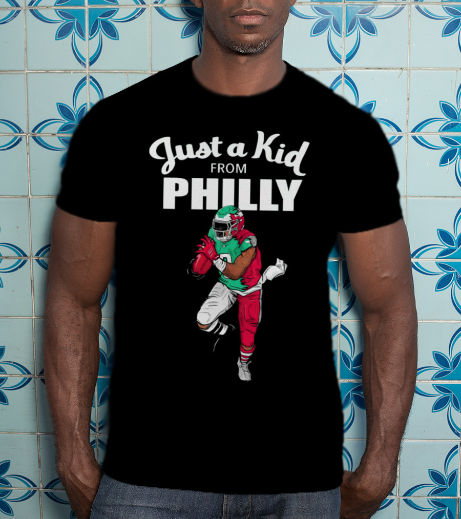 Just A Kid From Philly Swift Number 0 Football Player T-Shirt