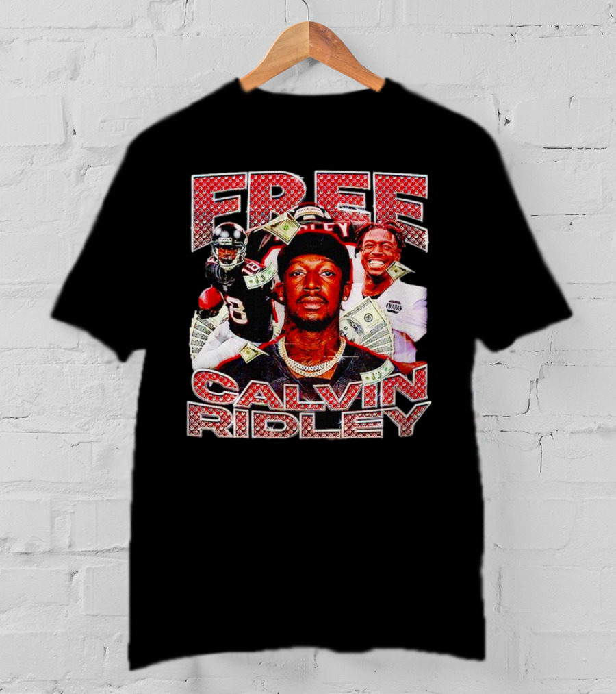 Free Calvin Ridley Atlanta Falcons 18 Vintage Football Player T-Shirt
