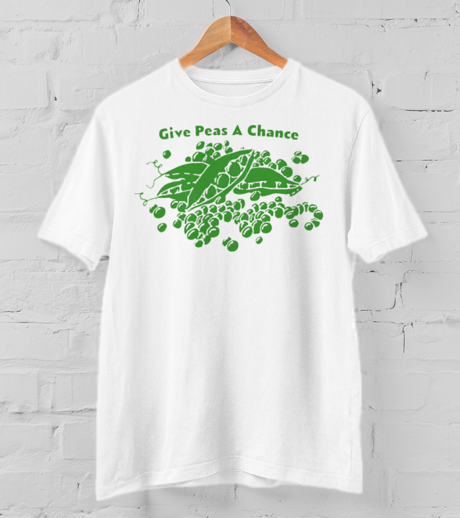 Give Peas A Chance Peapod Green Playful T-Shirt