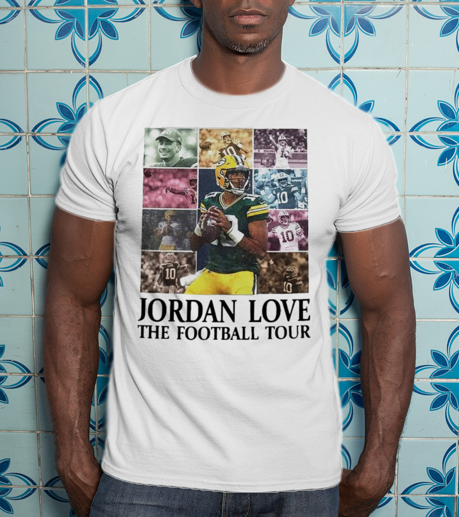 Jordan Love Green Bay Football Highlights Tour T-Shirt