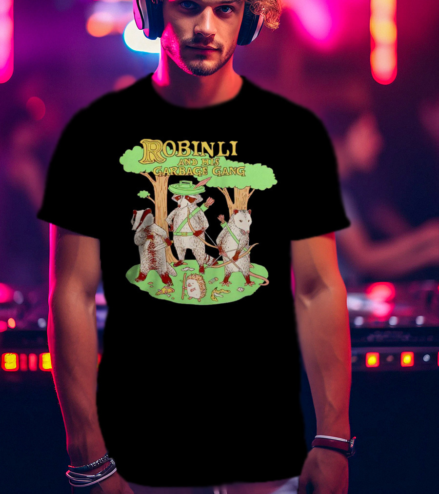 Robinlid And His Garbage Gang Forest Adventure With Badgers And Possum T-Shirt