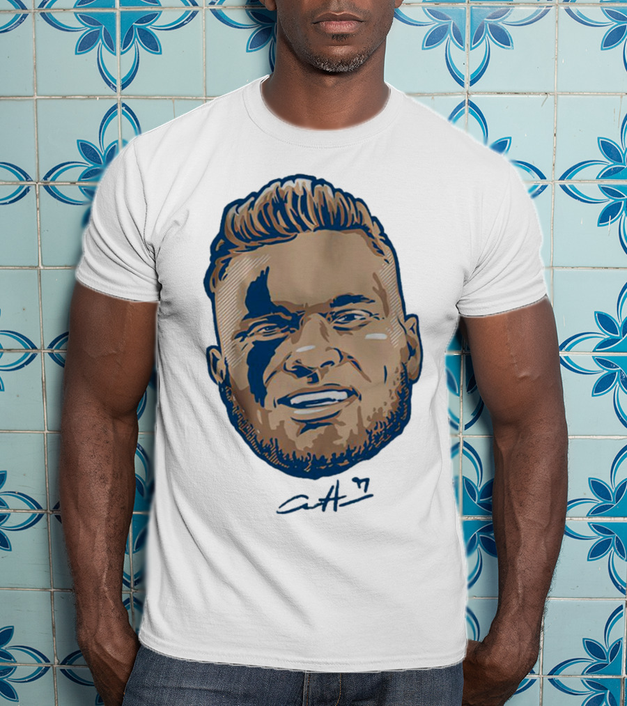 Aidan Hutchinson Swag Head Detroit Lions Signature T-Shirt