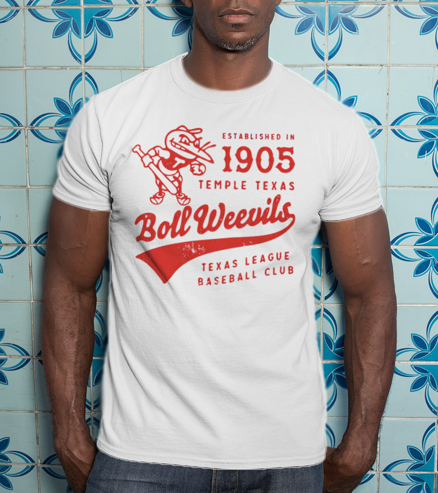 Established 1905 Temple Texas Boll Weevils Texas League Baseball Club T-Shirt