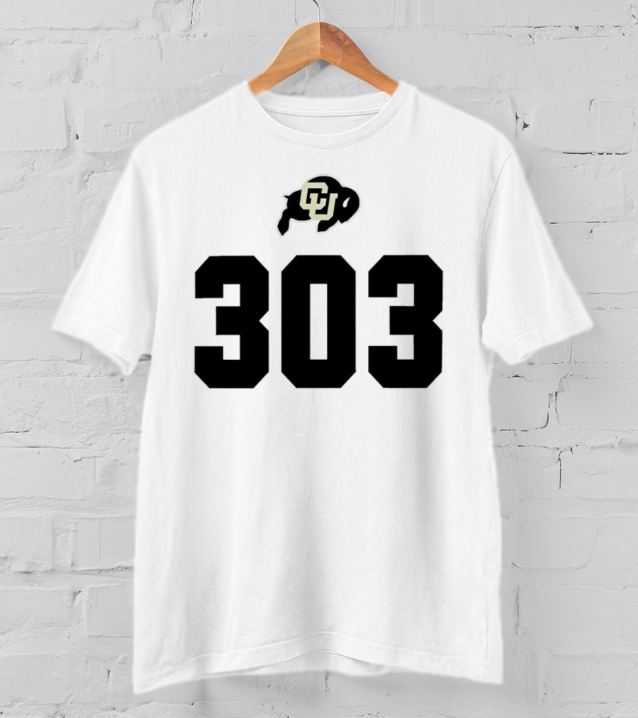 Colorado Buffaloes CU Logo 303 T-Shirt