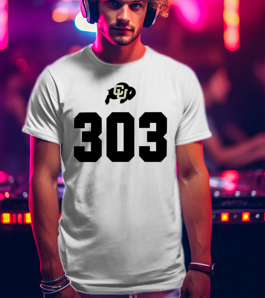 Colorado Buffaloes CU Logo 303 T-Shirt