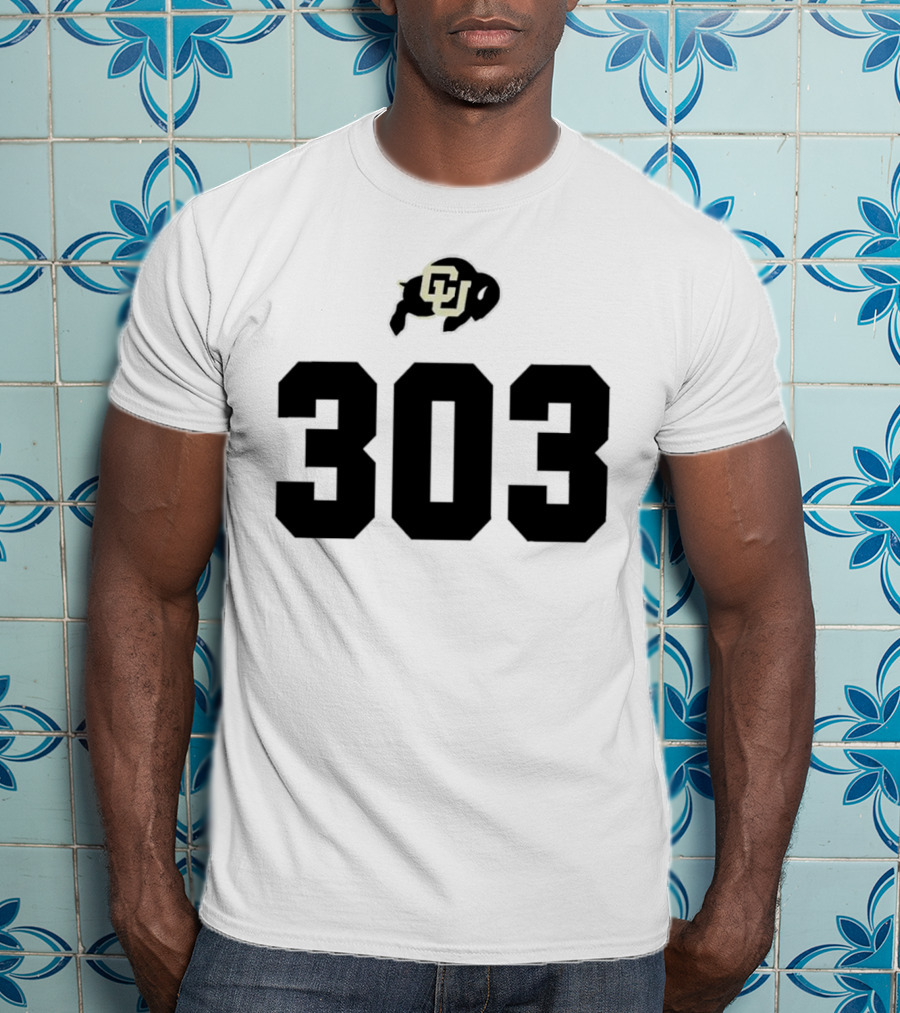 Colorado Buffaloes CU Logo 303 T-Shirt