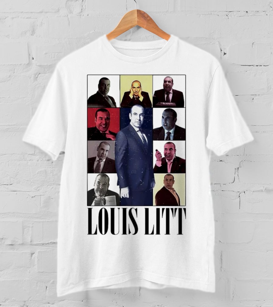 Louis Litt Collage Characters Multiple Expressions Suits Series T-Shirt