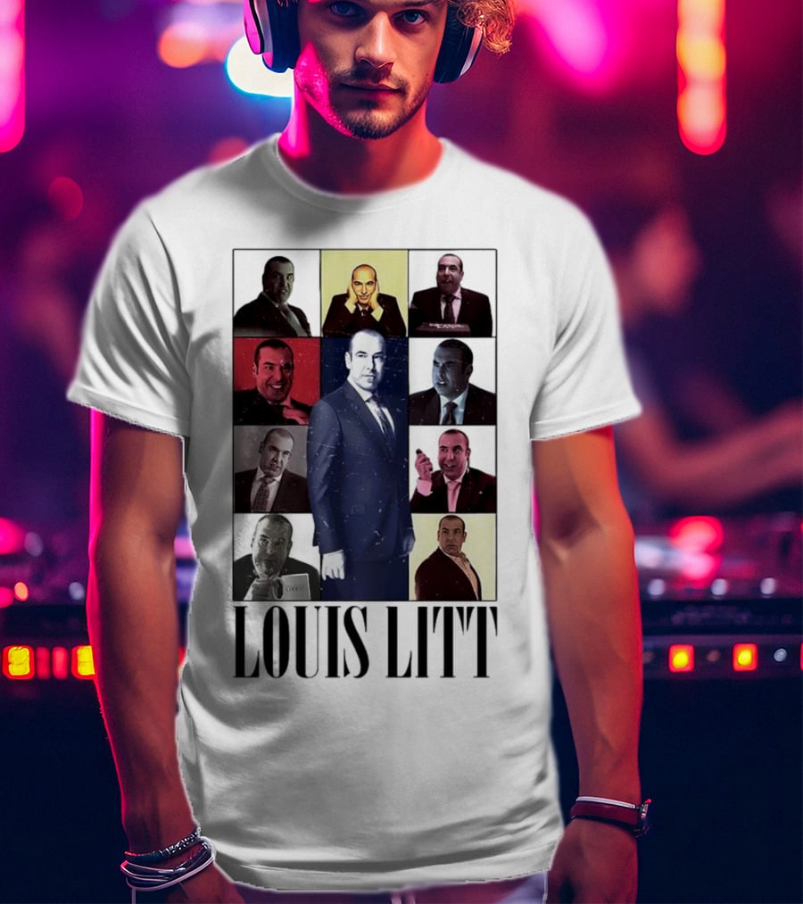 Louis Litt Collage Characters Multiple Expressions Suits Series T-Shirt