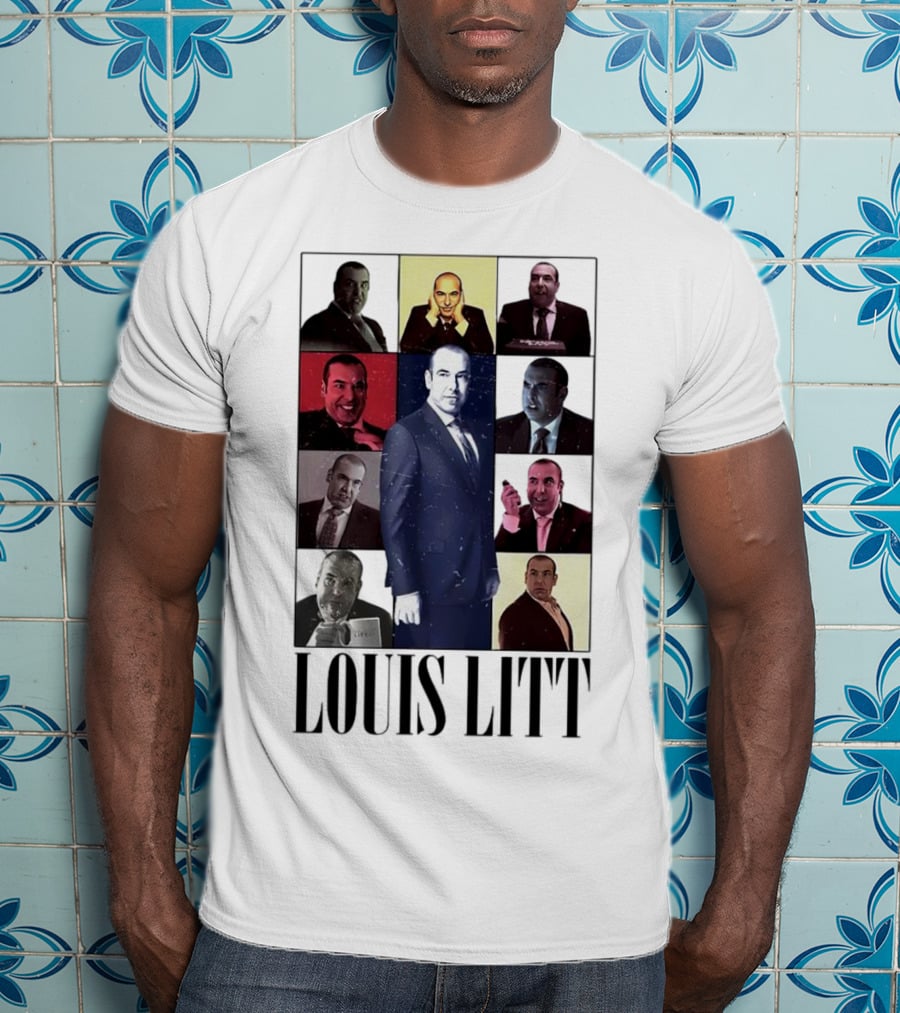 Louis Litt Collage Characters Multiple Expressions Suits Series T-Shirt