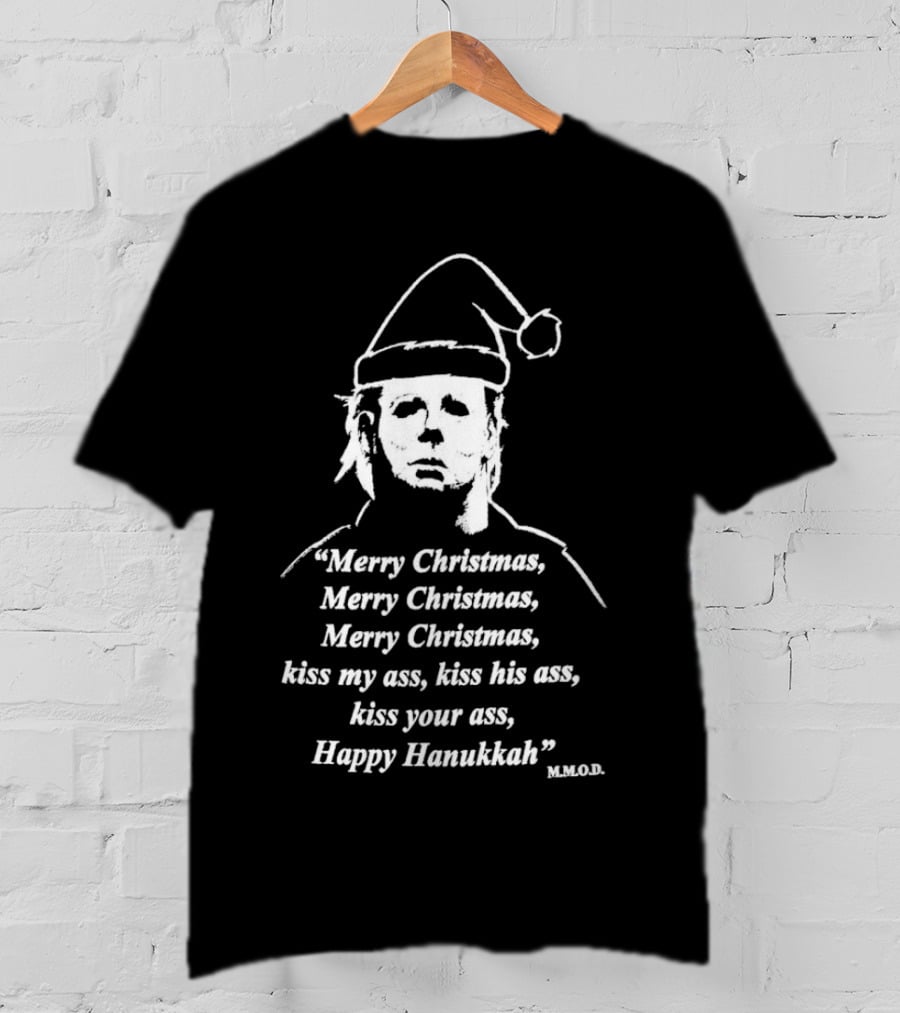 Michael Myers Merry Christmas Happy Hanukkah T-Shirt