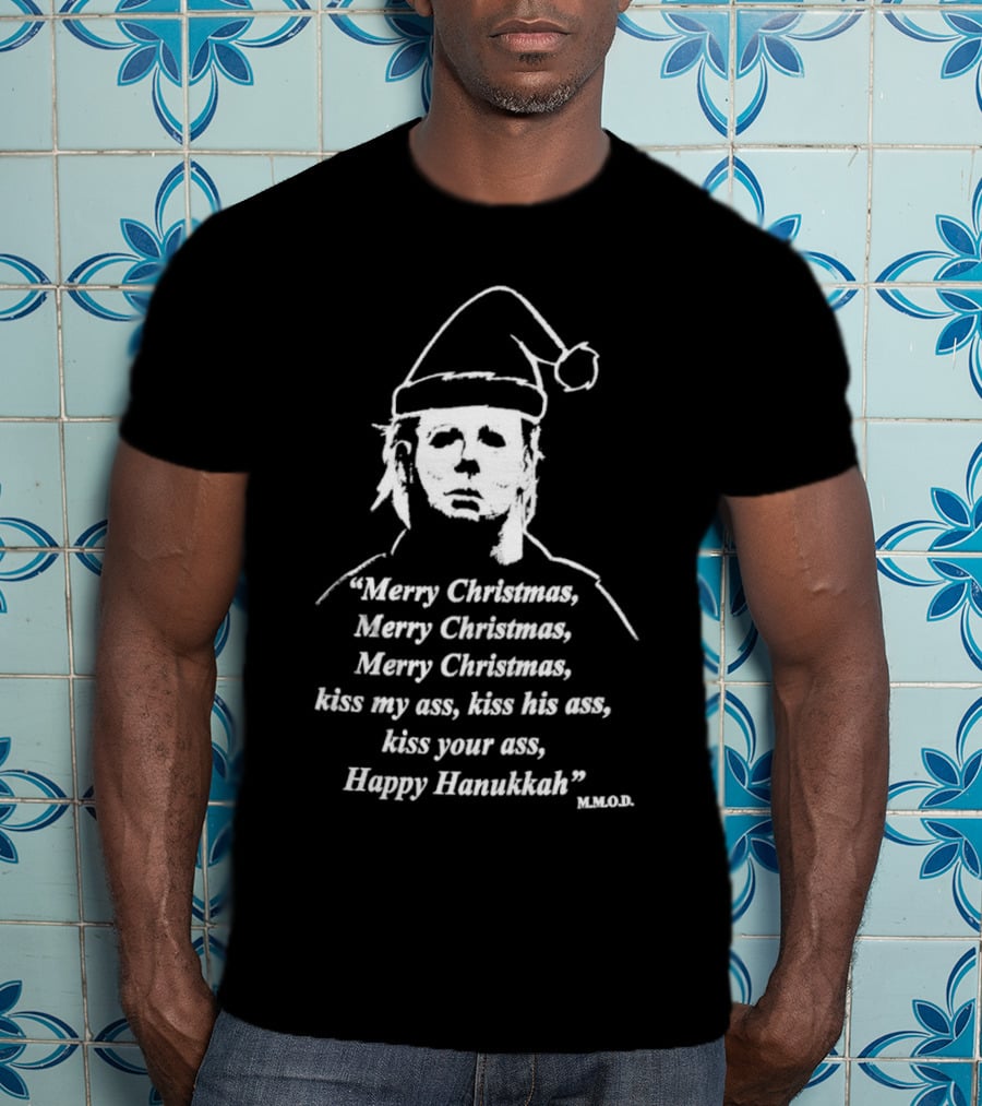 Michael Myers Merry Christmas Happy Hanukkah T-Shirt