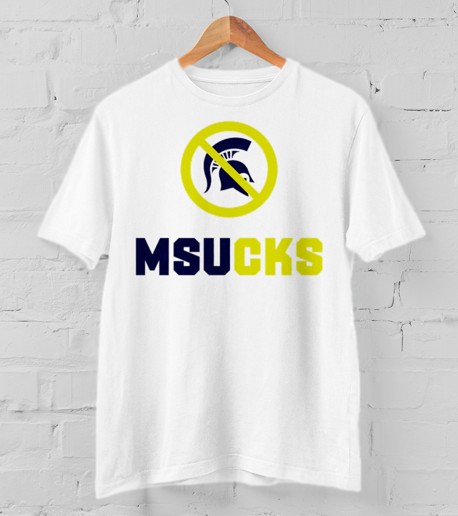 MSU Spartans MSUCKS Rivalry Ban T-Shirt