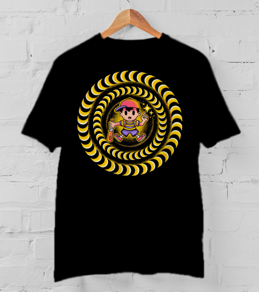 Earthbound PSI Attack Hypnotic Swirl T-Shirt