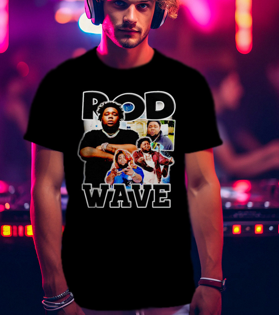 Rod Wave Vintage Collage Hip Hop T-Shirt
