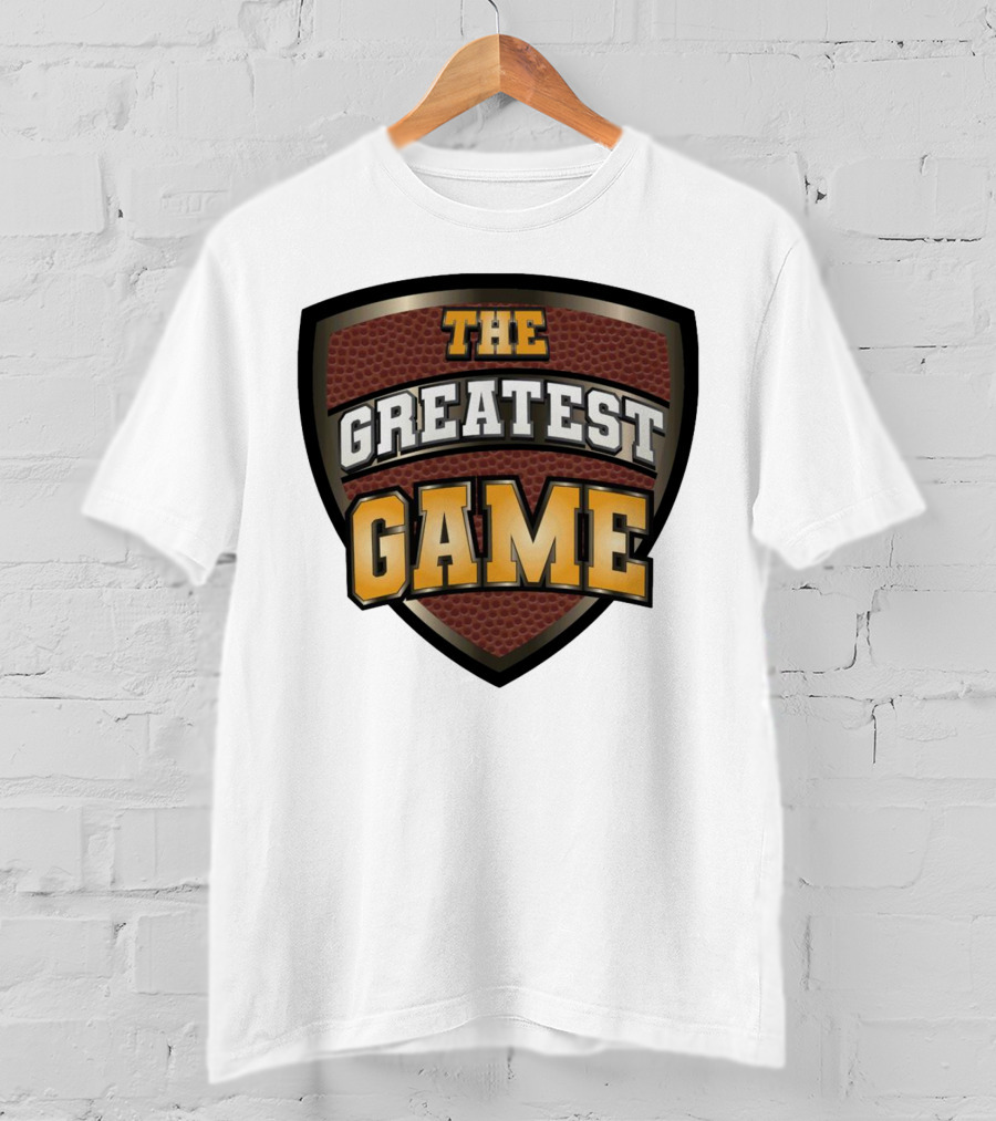 The Greatest Game Basketball Shield T-Shirt