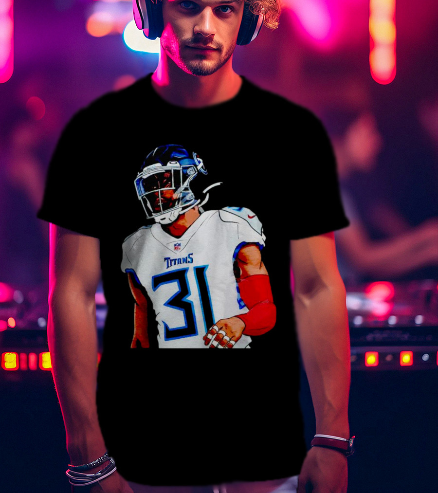 Kevin Byard Tennessee Titans 31 Cartoon NFL Player T-Shirt