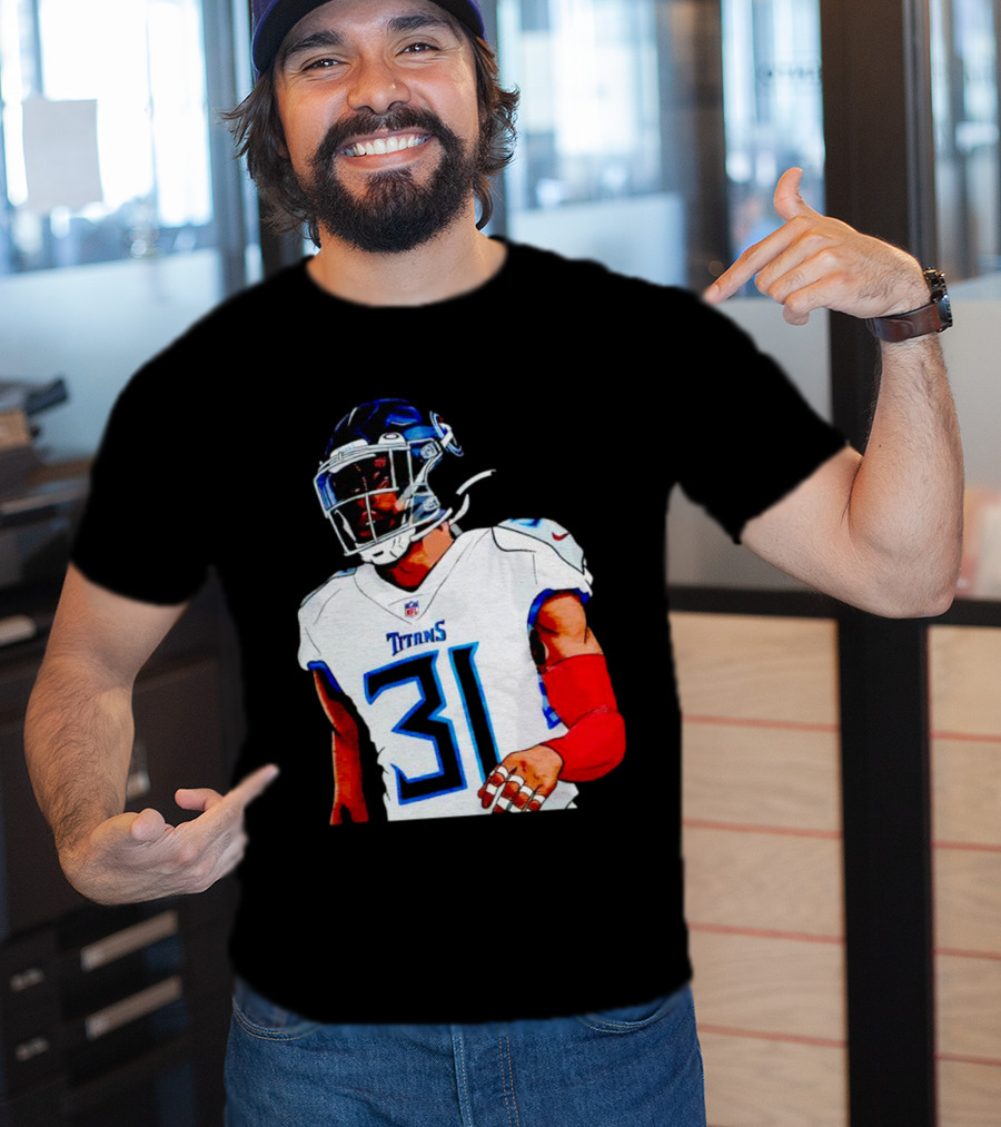Kevin Byard Tennessee Titans 31 Cartoon NFL Player T-Shirt