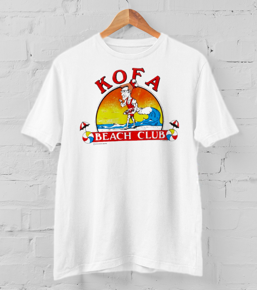 Kofa Beach Club Sunset Surfer T-Shirt